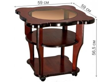 Журнальный столик Луи со стеклом