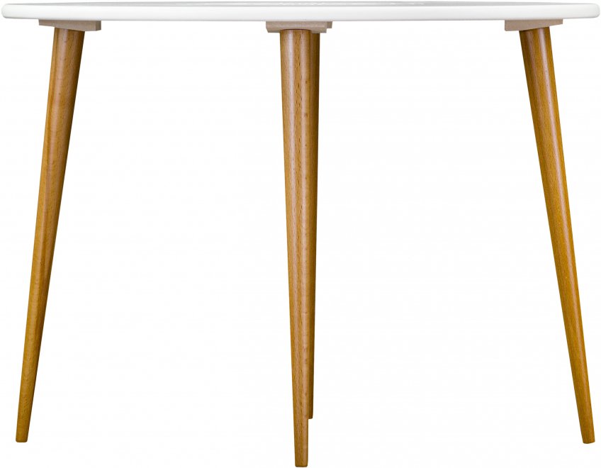 Журнальный столик Мерсенна белый / бук