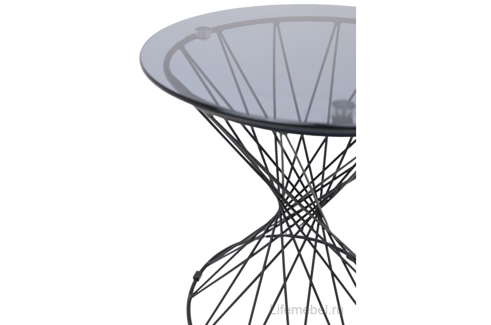 Журнальный столик Only тонированное стекло / черный