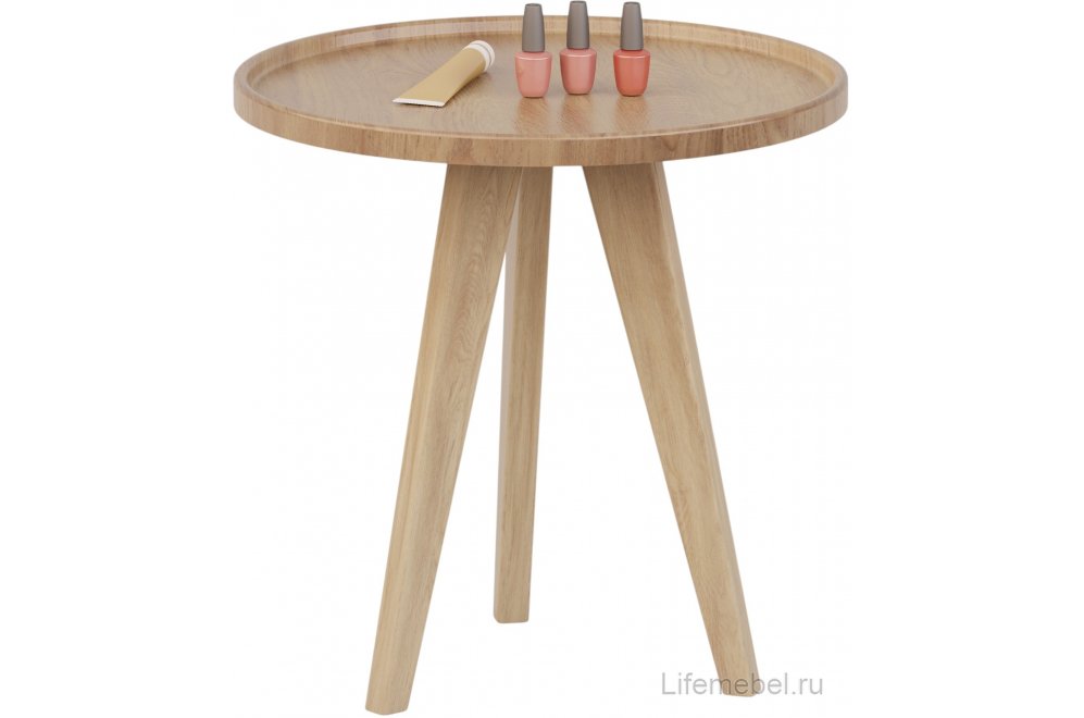 Журнальный столик Полли дуб янтарный / бежевый