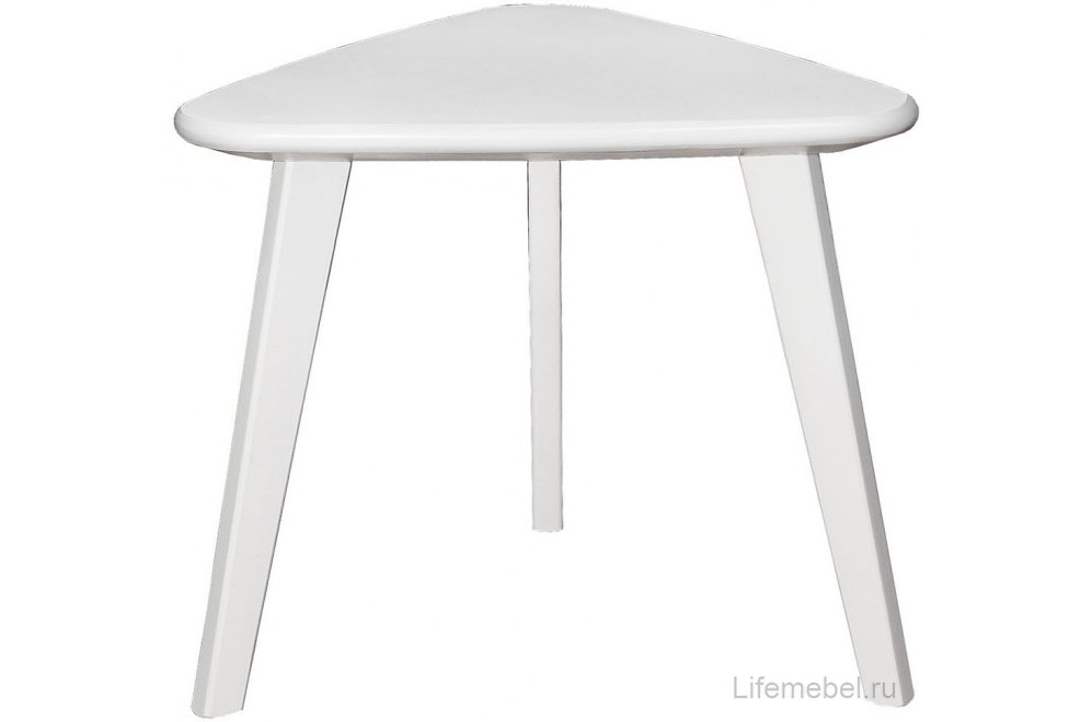 Журнальный столик Ретро треугольный снег