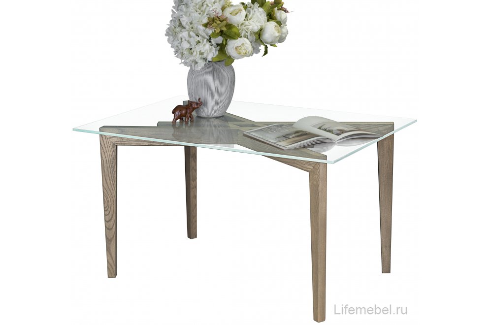 Журнальный столик Рилле 448 шимо / прозрачный