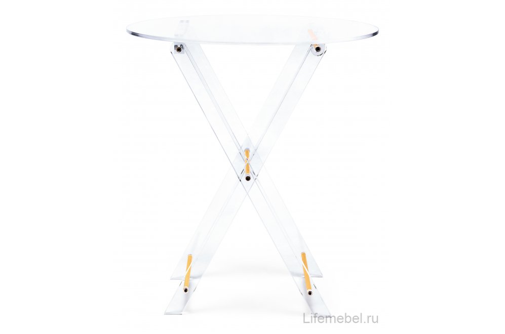 Журнальный столик складной Spirit 40x45 clear / gold