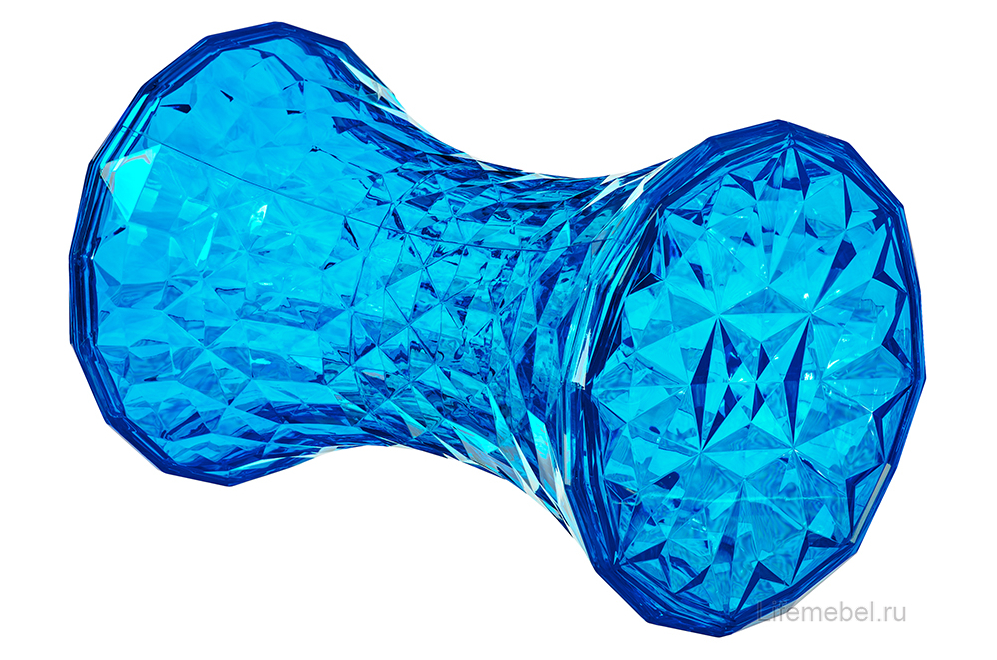 Журнальный столик Stone прозрачный / синий