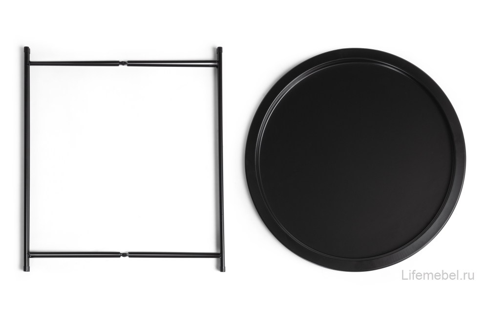 Журнальный столик-поднос Tray 47х51 black