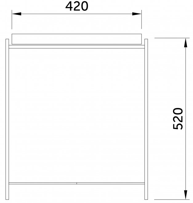 Журнальный столик Trick серый