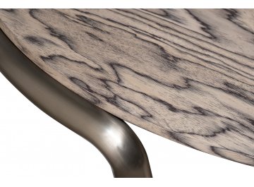 Журнальный столик Вейд-1 110 серо-бежевый / бронза