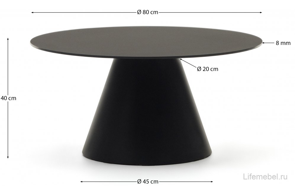 Журнальный столик Wilshire черный