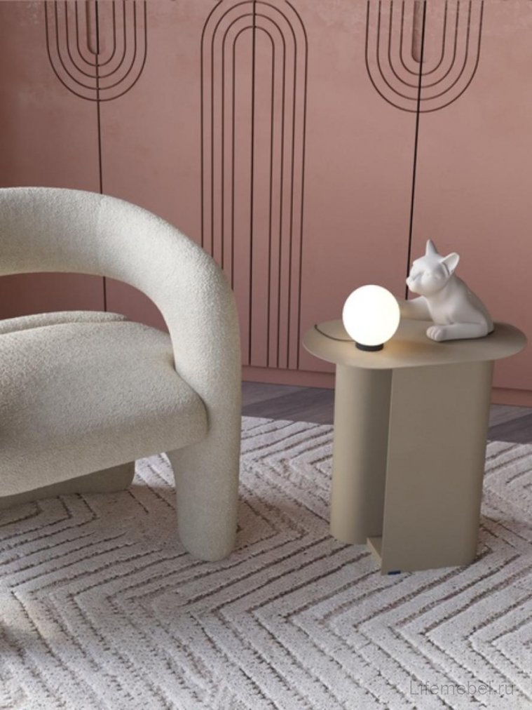 Журнальный столик Сайвен металл серый