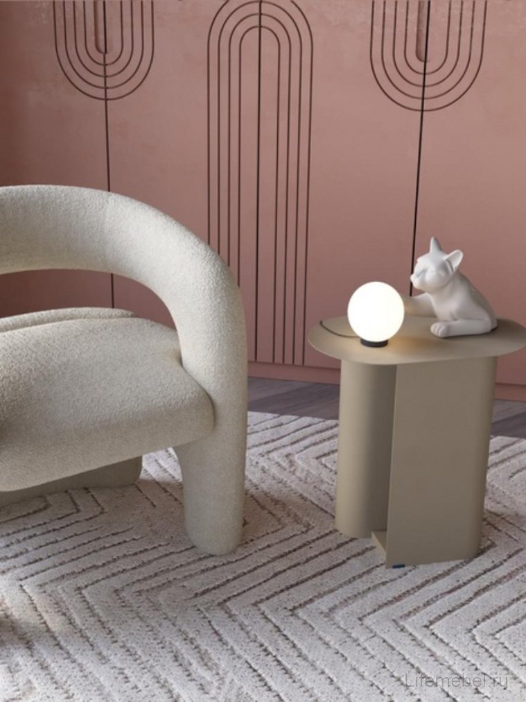 Журнальный столик Сайвен металл темно-серый