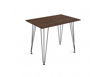 Обеденный стол DELTA брауни/черный