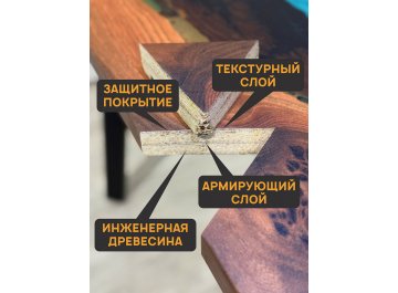 Деревянный стол 3.45/120/80/32/3.2