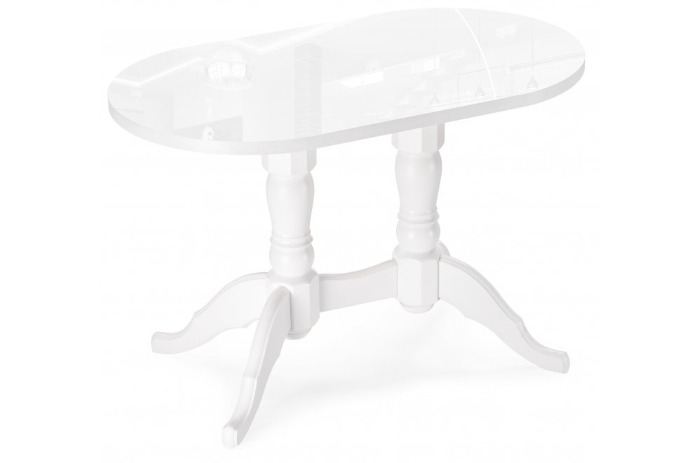 Деревянный стол Адней глянец белый