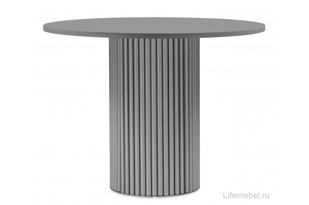 Деревянный стол Барел 100 серый / каркас серый