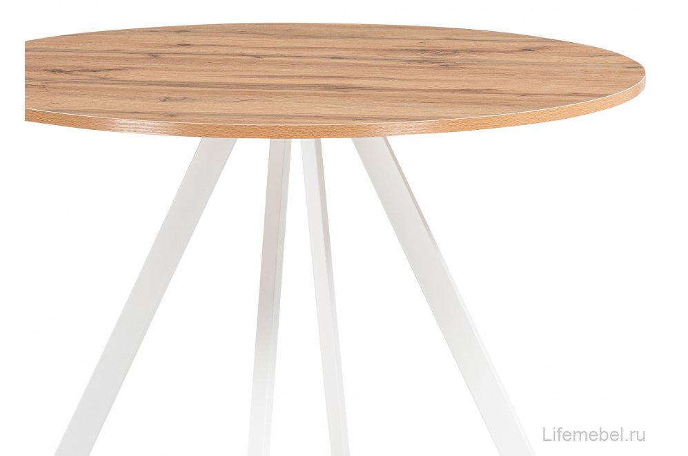 Деревянный стол Баргел 90х90х75 дуб вотан / белый