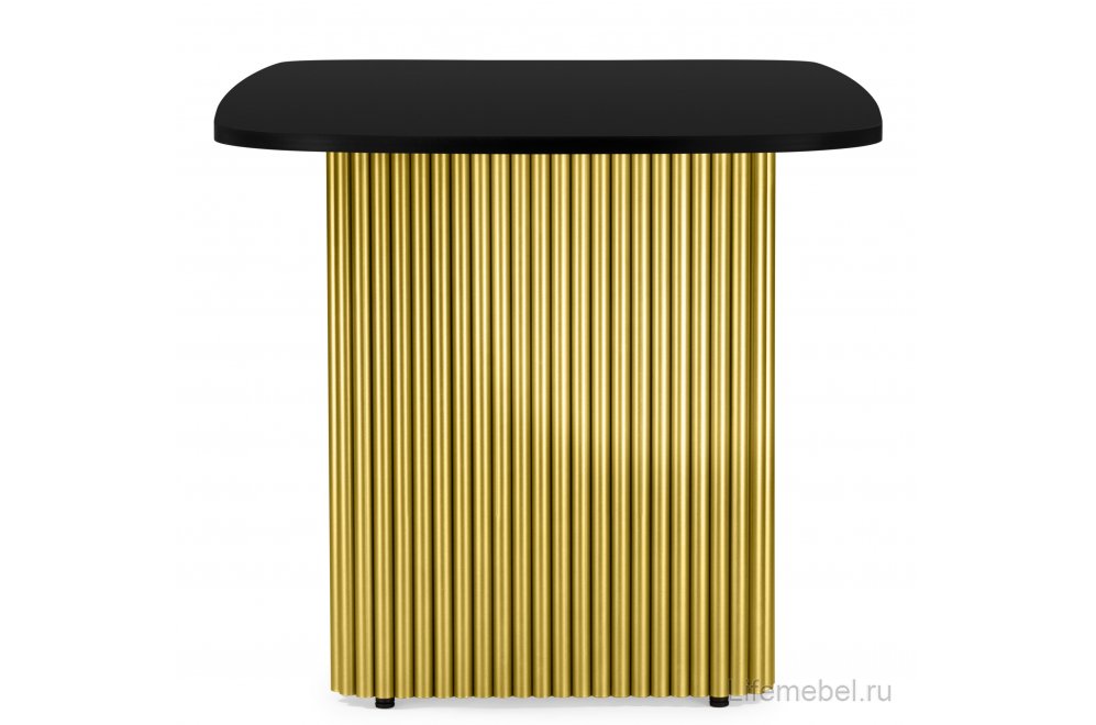Деревянный стол Бавария B 180 х 90 черная пленка шагрень / золото