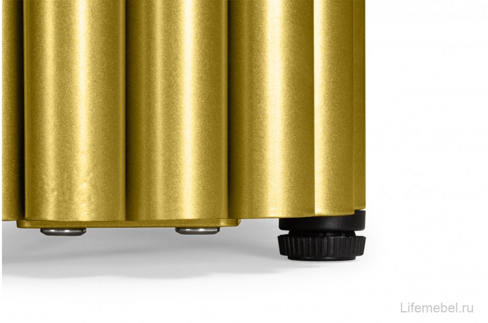 Деревянный стол Бавария B 180 х 90 черная пленка шагрень / золото