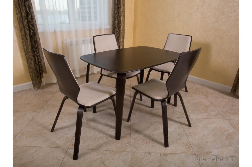 Деревянный стол Бертран венге структура