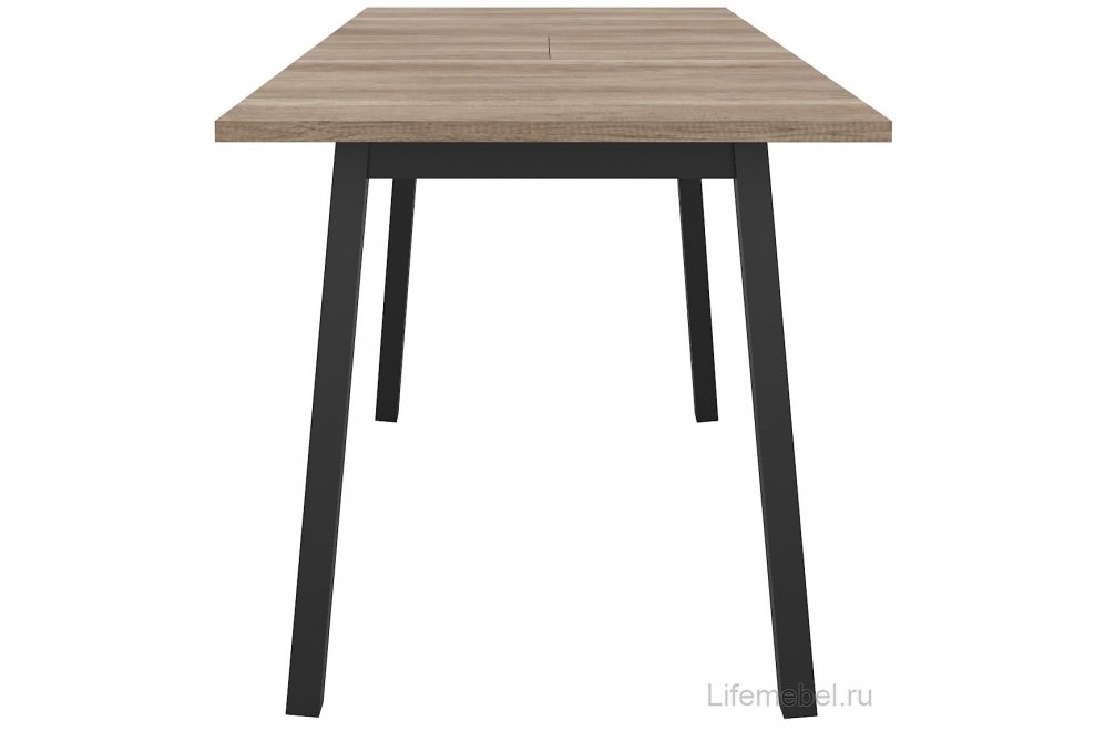 Деревянный стол Бриц дуб каньон / черный