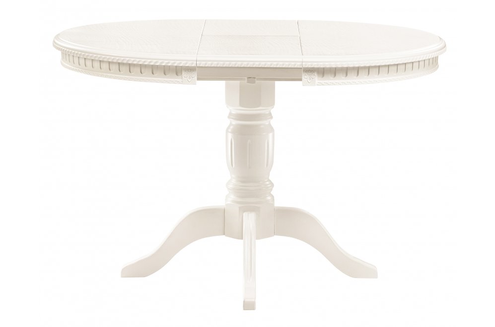 Деревянный стол Долерит круглый бежевый