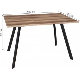 Деревянный стол Дуэт ПР-1 ДН 96 ЧР