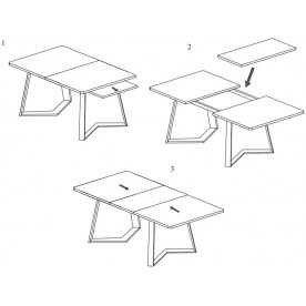 Деревянный стол Джаз ПР-1 ДБ/ВН 92-1 ЧР