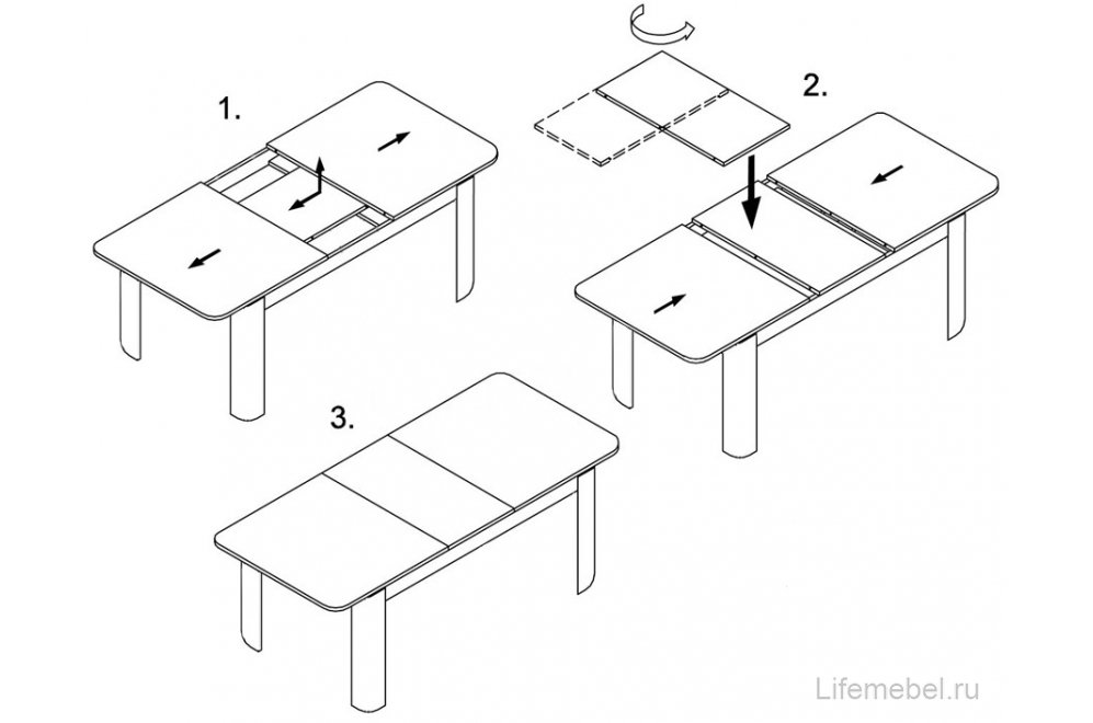 Деревянный стол Джаз ПР-1 СБ/СБ 04 СБ серый бетон