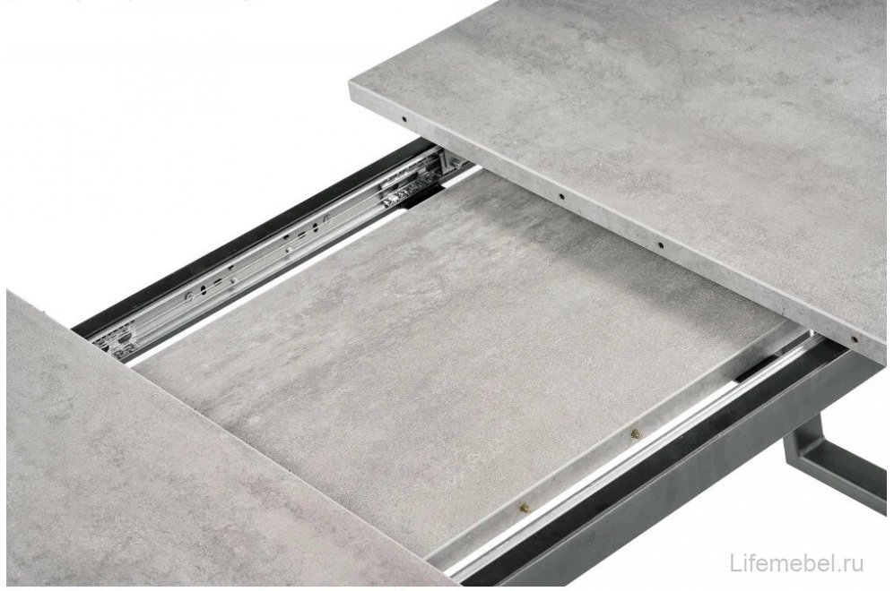 Деревянный стол Джесси бетон портленд / черный