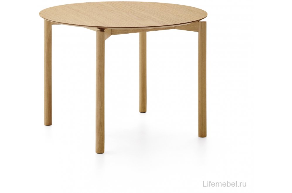 Деревянный стол Indara круглый натуральный