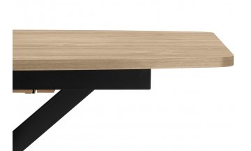 Деревянный стол Индиана 130x80 дуб кунео / черный