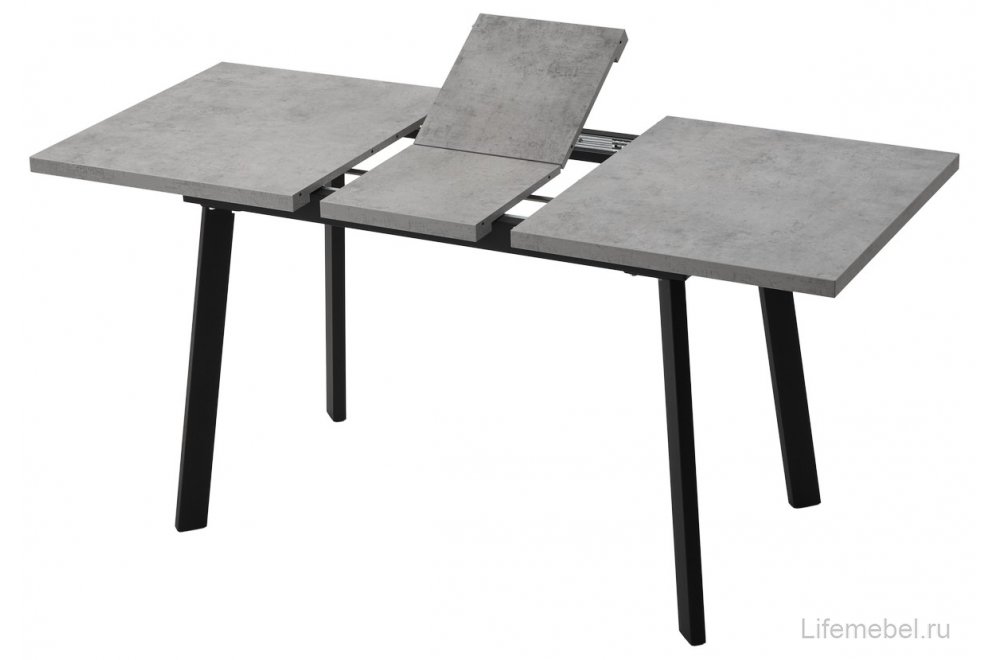 Деревянный стол Канзас цемент светлый