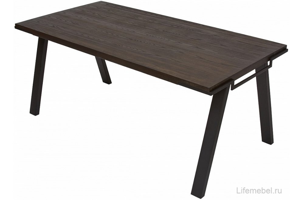 Деревянный стол Loft 180 dark шпон