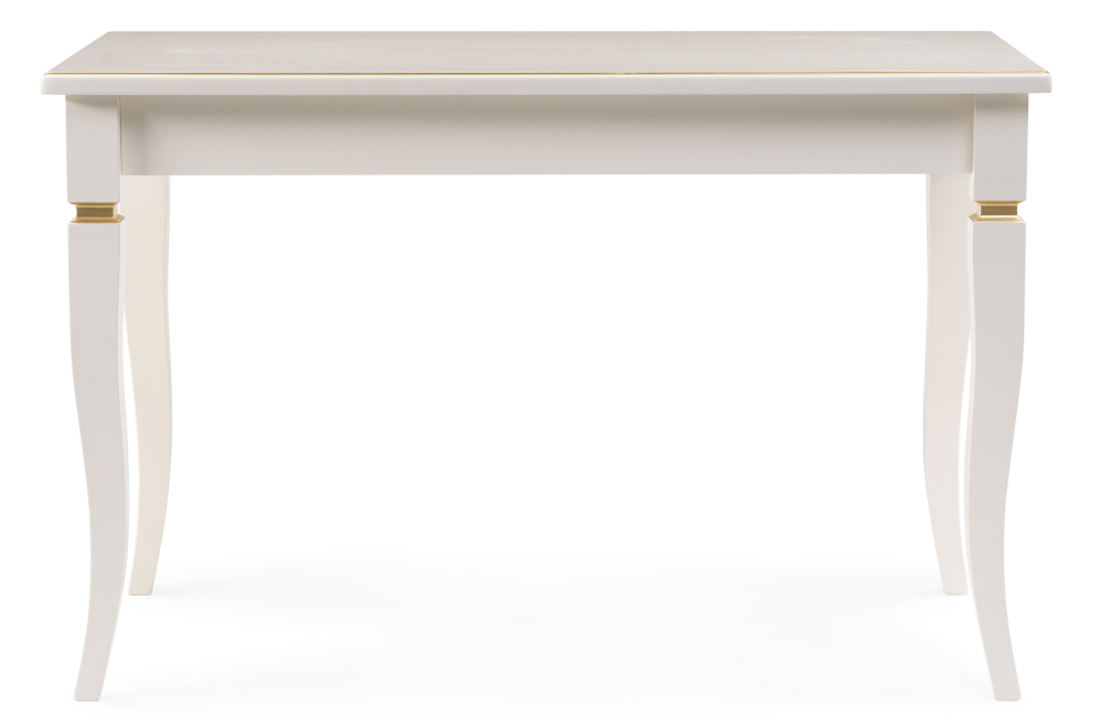 Деревянный стол Лорентайн слоновая кость / золото