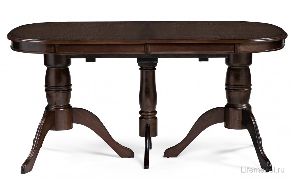 Деревянный стол Louvre 160(337)х106х76 tobacco