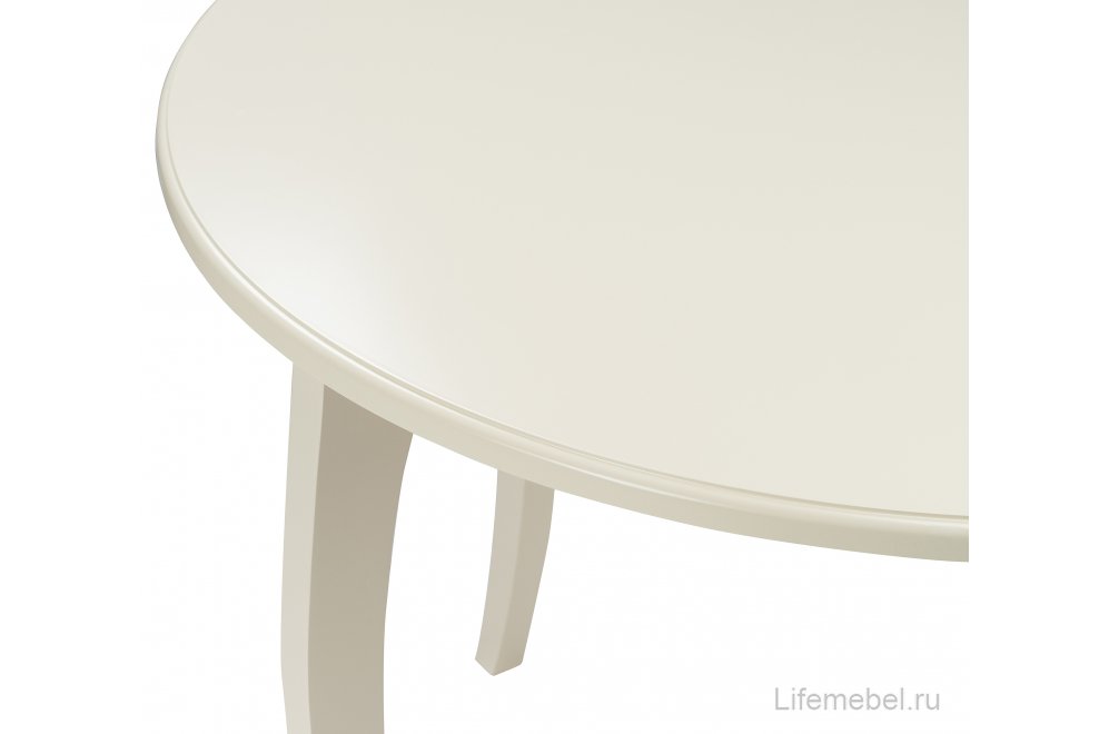 Деревянный стол Мантенья молочный