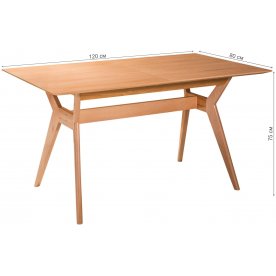 Деревянный стол Нарвик 1200
