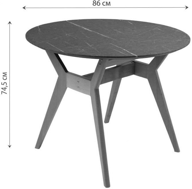 Деревянный стол Нарвик орех