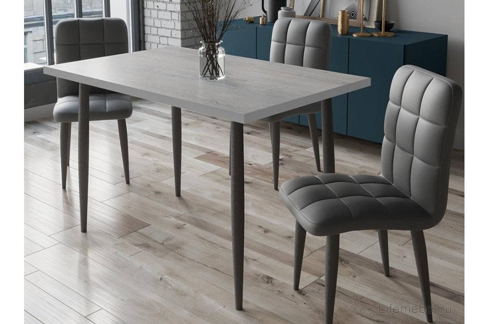 Деревянный стол Невада графит / навара