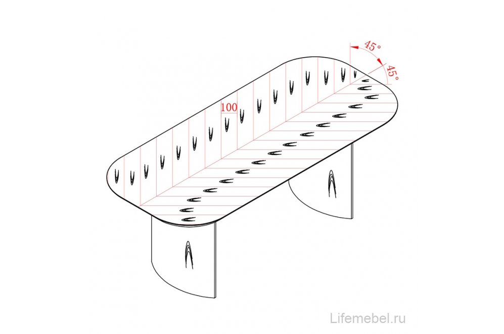 Деревянный стол Olimar 200 орех