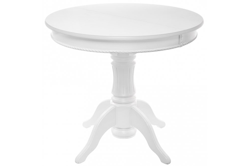 Деревянный стол Павия круглый белый