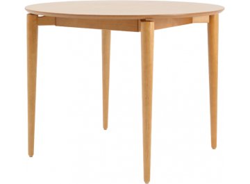 Обеденный стол Pawook К 90 черный / натуральное дерево