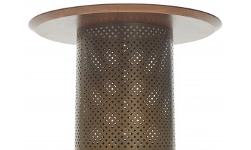 Стол деревянный обеденный Rafael 120 орех / бронза