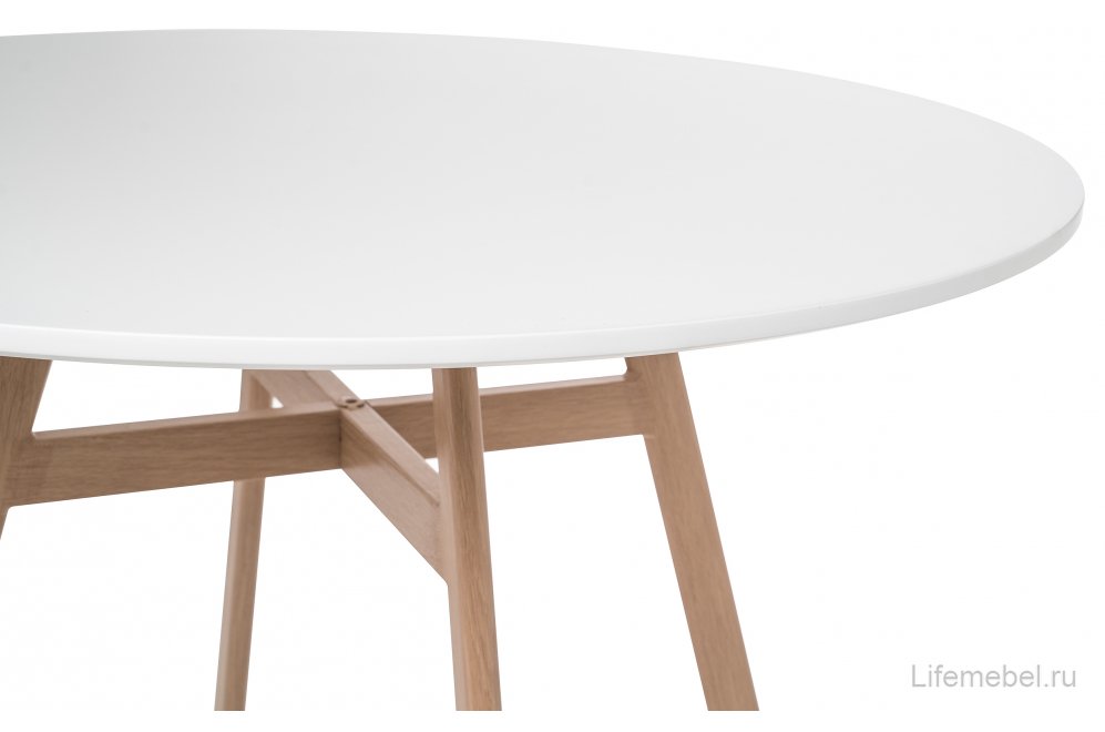 Деревянный стол Skandi 80 белый