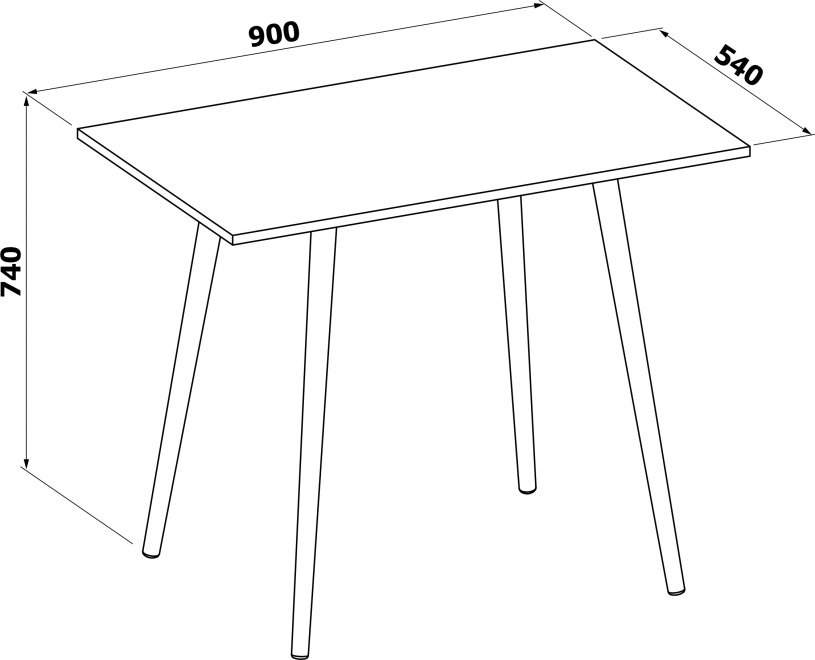 Деревянный стол СО-6 белый