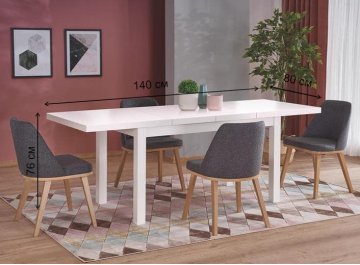 Стол раздвижной Tiago 2 белый