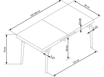 Деревянный стол Cambell