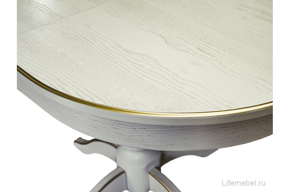 Деревянный стол Тарун 4 120 слоновая кость / золото
