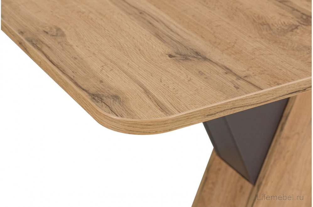 Деревянный стол Вильнюс дуб вотан / вольфрам