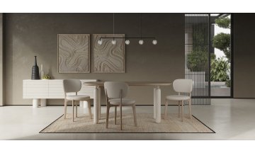 Деревянный стол Wabi sabi