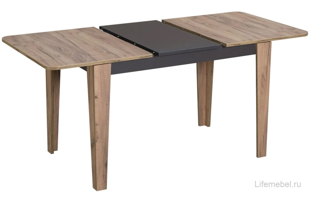Деревянный стол Edwin дуб вотан / вольфрам